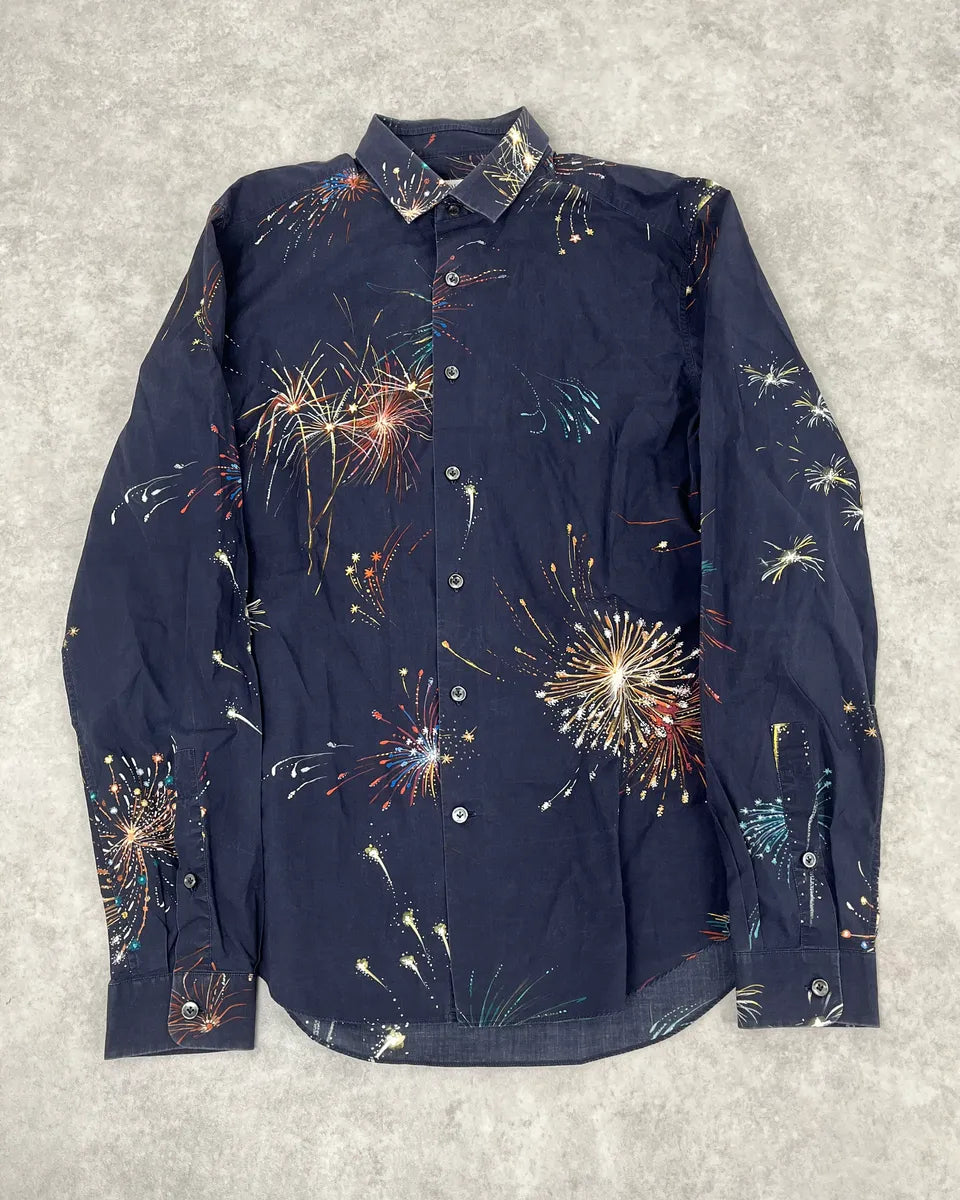 2000s Valentino Fireworks Black Shirt HdFFRpN 0
