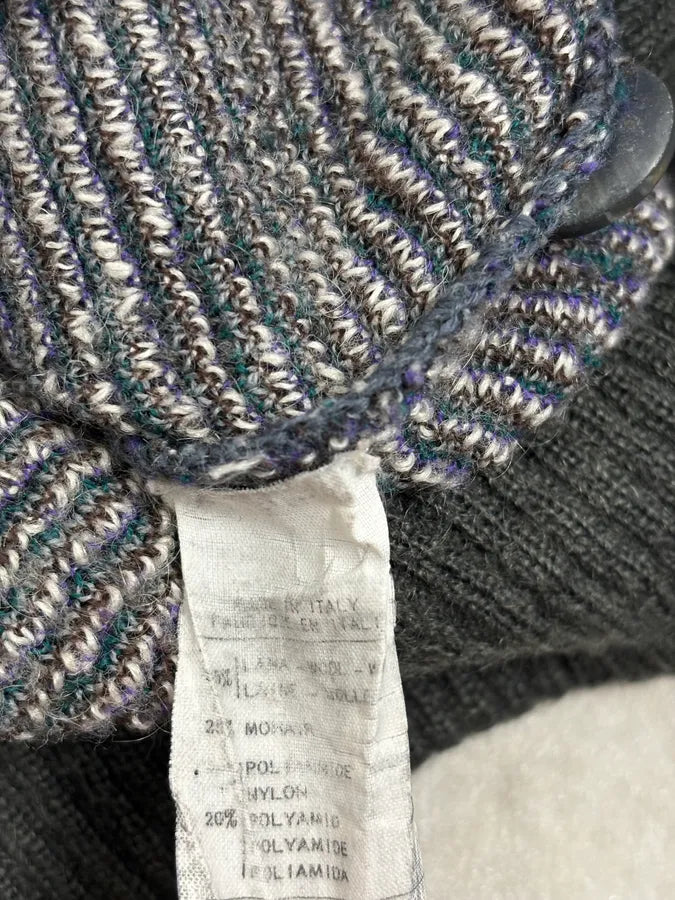 2000s Valentino Forest Hunt Black Wool Cardigan Sweater WnadkHj 8