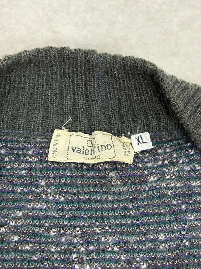 2000s Valentino Forest Hunt Black Wool Cardigan Sweater WnadkHj 7