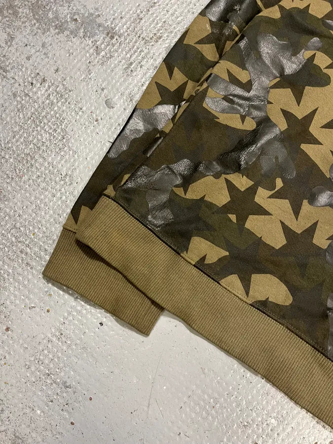 2000s Valentino Green Camo Stars Sweater JylxDkv 5