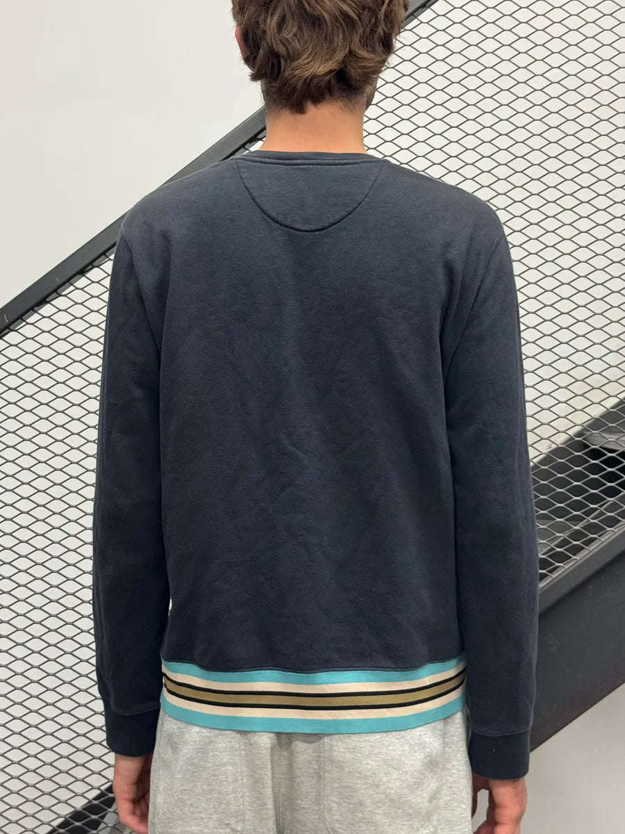 2010s Valentino Navy Striped Crewneck Sweater XpdkqNN 2