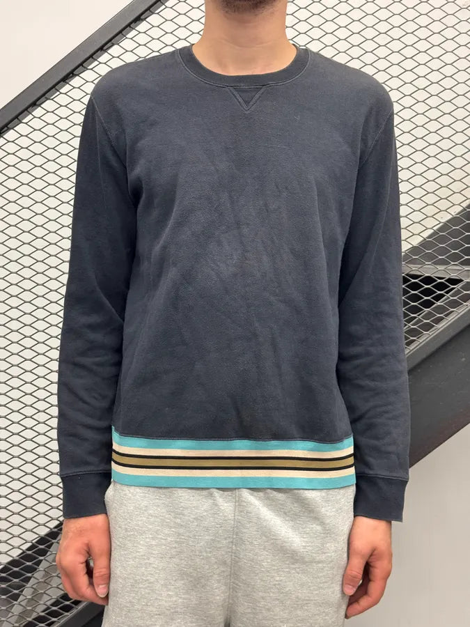 2010s Valentino Navy Striped Crewneck Sweater XpdkqNN 1