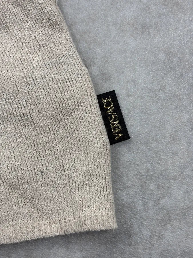 2000s Versace Beige Chain Trompe L’Oeil Sleeveless Turtleneck uvJJFGE 7