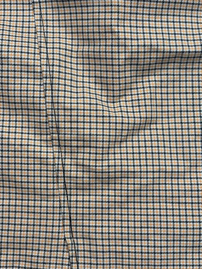 2000s Versace Beige Checkered Set Jacket & Skirt WmIUmwO 19