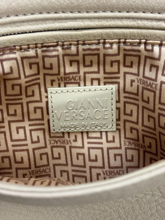 2000s Versace Beige Leather Multicolore Multi-Strap Handle Bag iRTeiYN 7