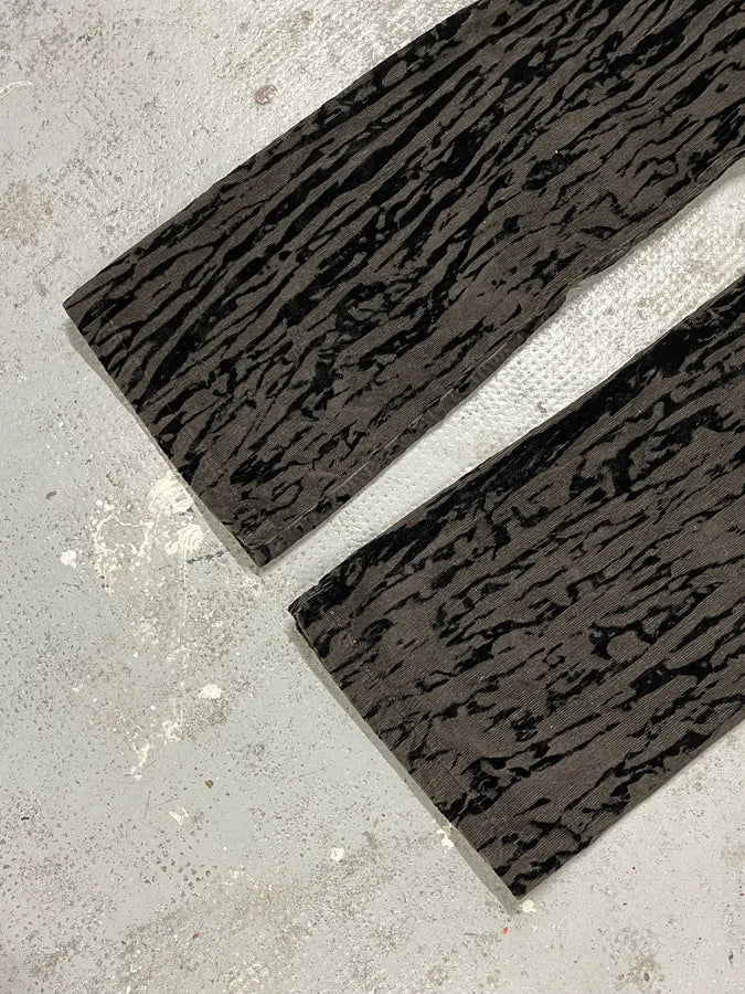 AW2003 Versace Black Bloody Flared Velvet Pants NyOlDHX 8