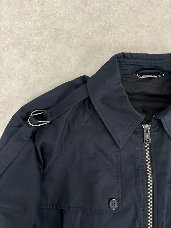 2000s Versace Black Classy Bondage Jacket PXgOauR 7