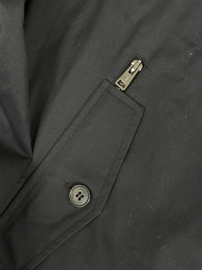 2000s Versace Black Classy Bondage Jacket PXgOauR 8