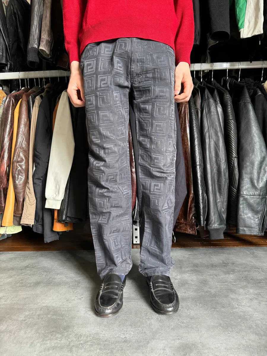 2000s Versace Black Flicker Shadow Pants EeZhEVV 1