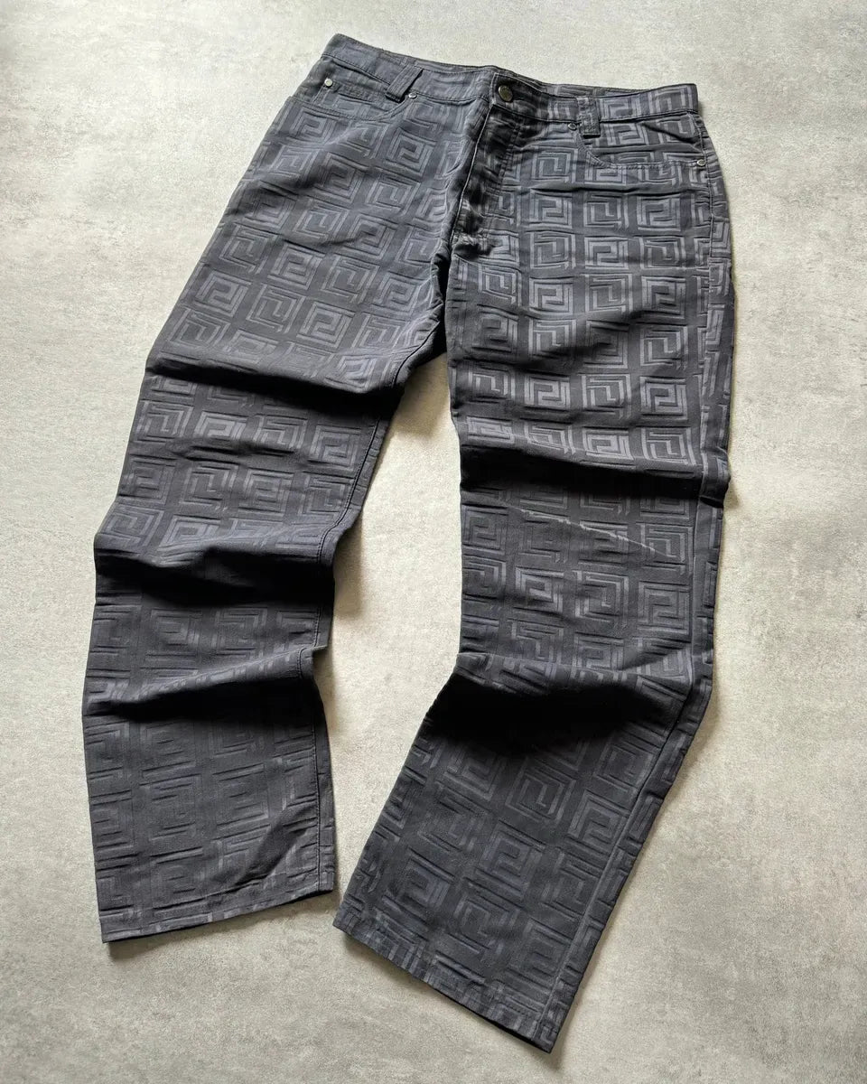 2000s Versace Black Flicker Shadow Pants EeZhEVV 2