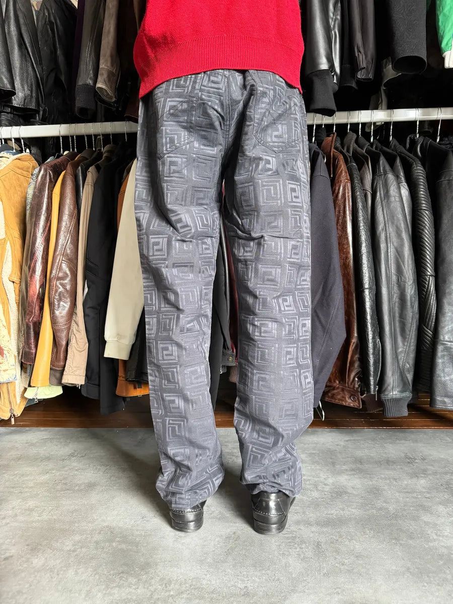 2000s Versace Black Flicker Shadow Pants EeZhEVV 3