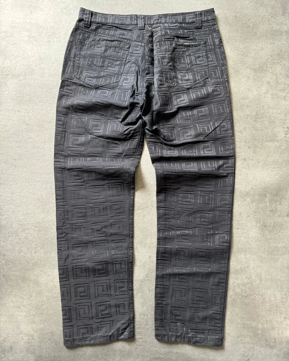 2000s Versace Black Flicker Shadow Pants EeZhEVV 4