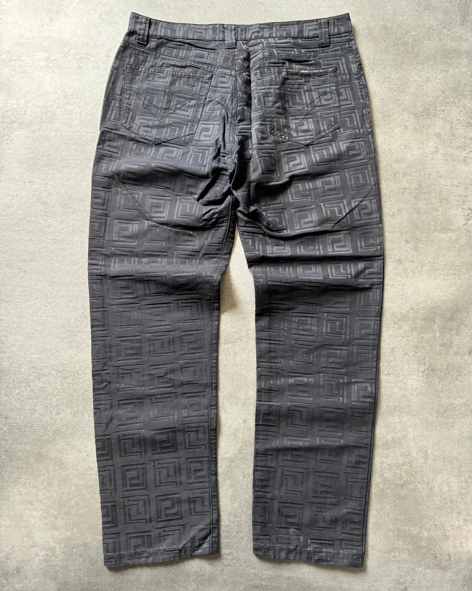 2000s Versace Black Flicker Shadow Pants EeZhEVV 4