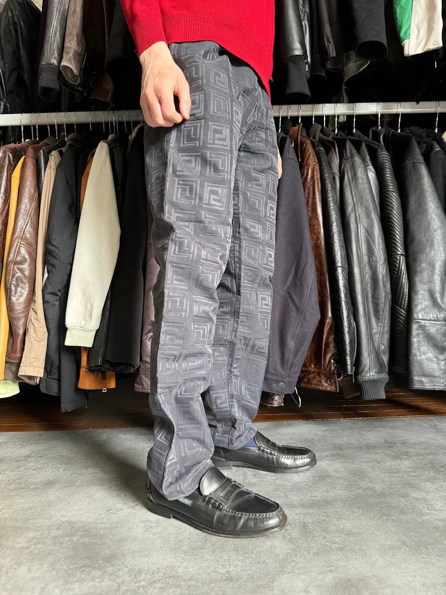 2000s Versace Black Flicker Shadow Pants EeZhEVV 5