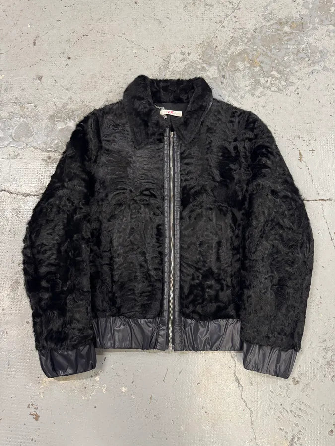2000s Versace Black Fur Jacket GJUYRxY 0