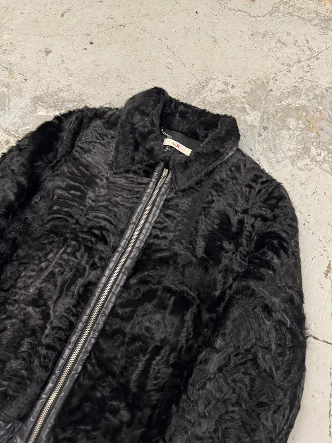 2000s Versace Black Fur Jacket GJUYRxY 5