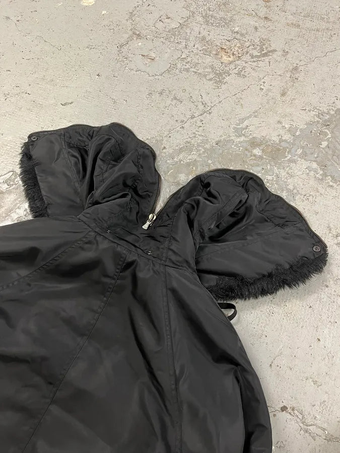 2000s Versace Black Military M1 Bomber Jacket (L) PekkRtQ 12