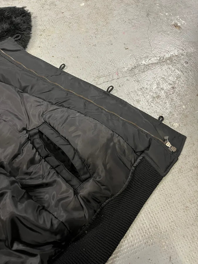 2000s Versace Black Military M1 Bomber Jacket (L) PekkRtQ 15