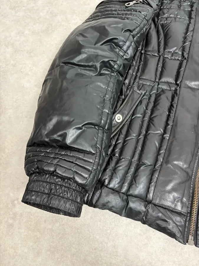2000s Versace Black Puffer Bomber Jacket GJppAwu 7