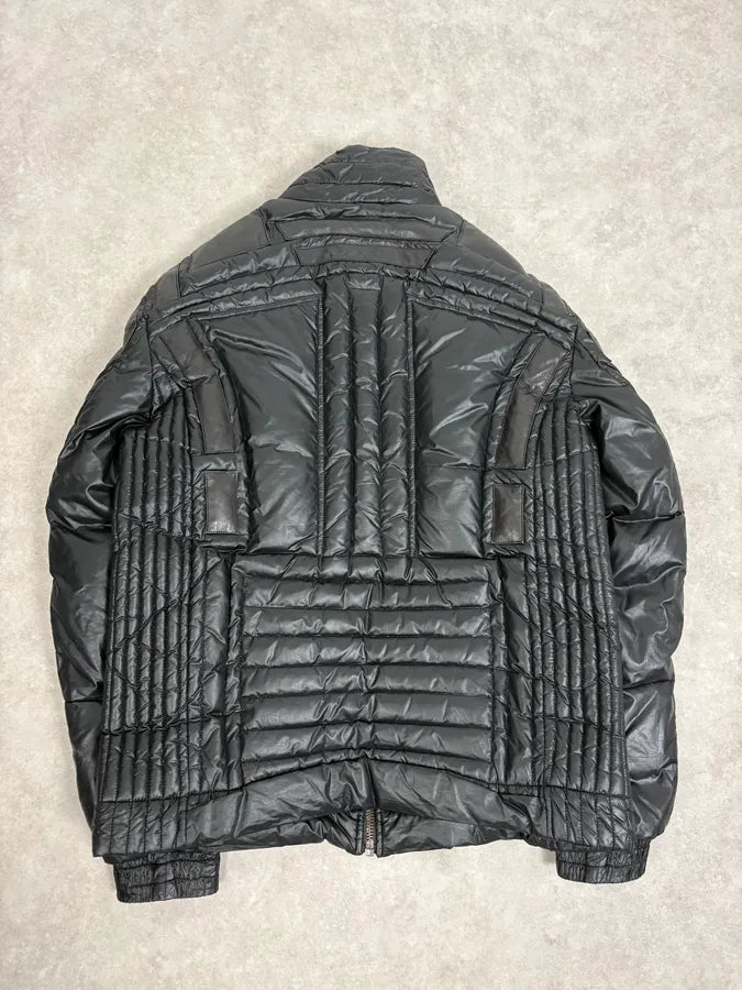 2000s Versace Black Puffer Bomber Jacket GJppAwu 5