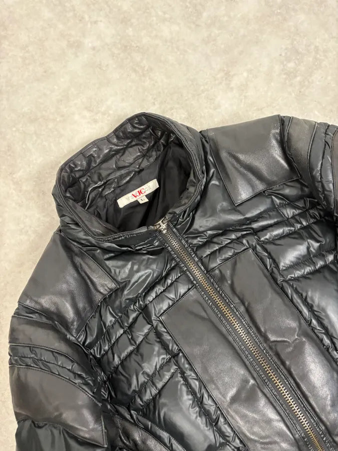 2000s Versace Black Puffer Bomber Jacket GJppAwu 4
