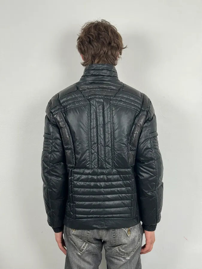 2000s Versace Black Puffer Bomber Jacket GJppAwu 2