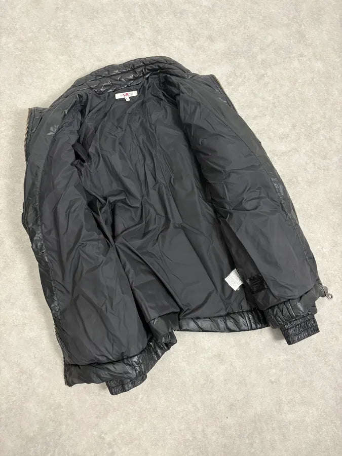 2000s Versace Black Puffer Bomber Jacket GJppAwu 6