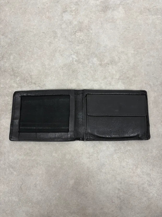 2000s Versace Black Textured Leather Wallet UCbNwgW 3