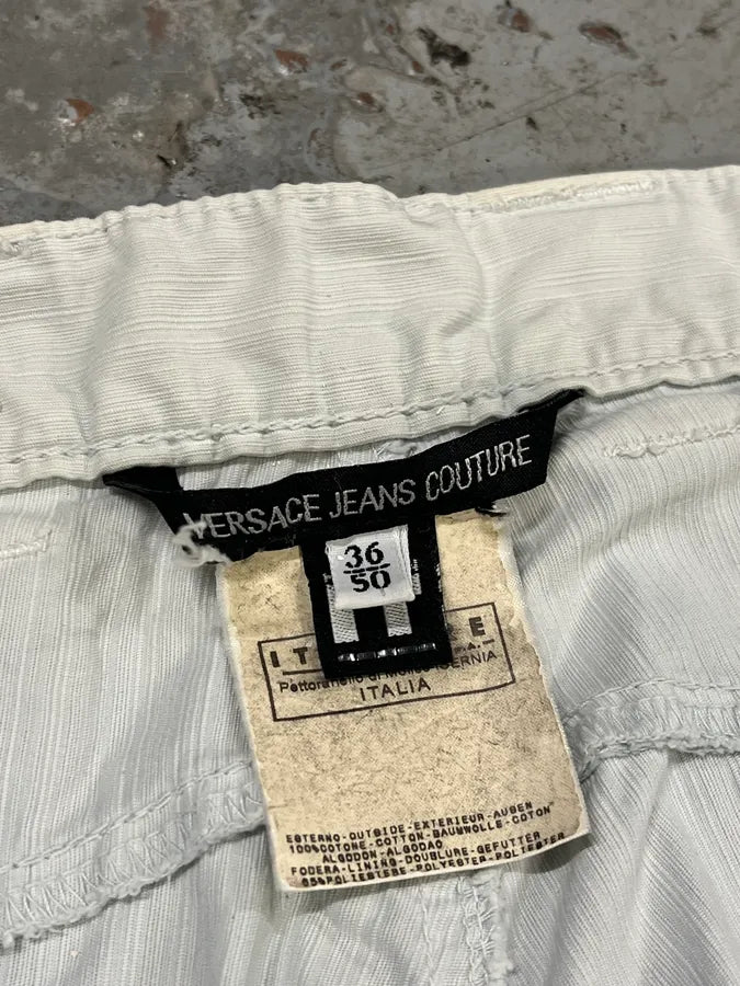 2000s Versace Blue Side Zips Denim Jeans ivwYOpZ 8