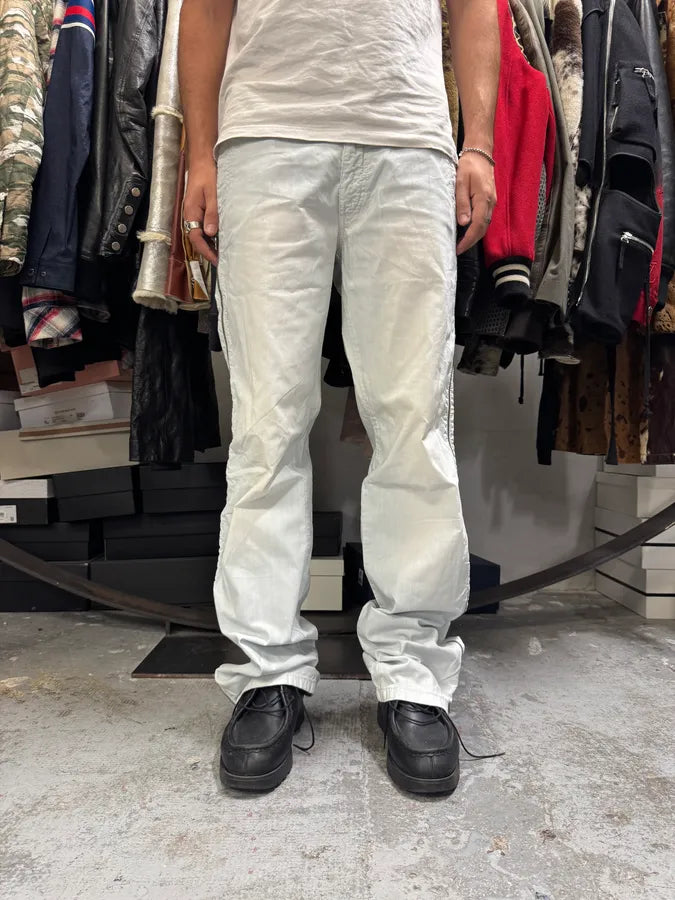 2000s Versace Blue Side Zips Denim Jeans ivwYOpZ 1