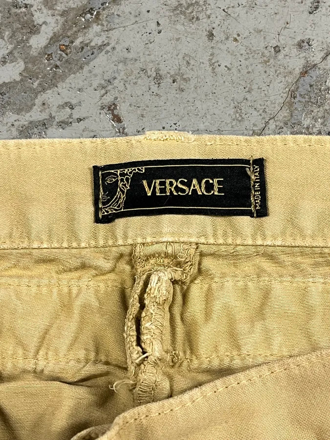 2000s Versace Bondage Beige Cargo Pants xdPEWqe 8