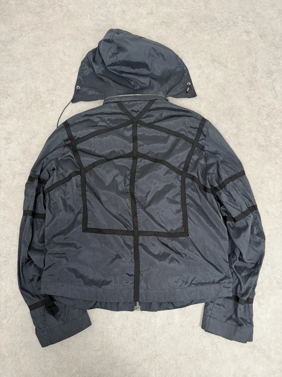 2000s Versace Bondage Black Hooded Jacket PmKHVeM 3