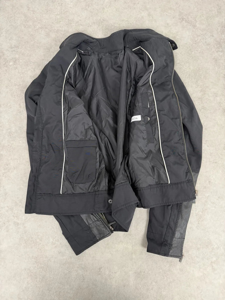 2000s Versace Bondage Black Hybrid Jacket MiMUeal 8