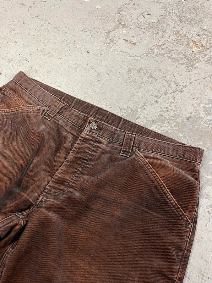 2000s Versace Brown Cozy Velvet Pants (XL/XXL) jAZCORF 1