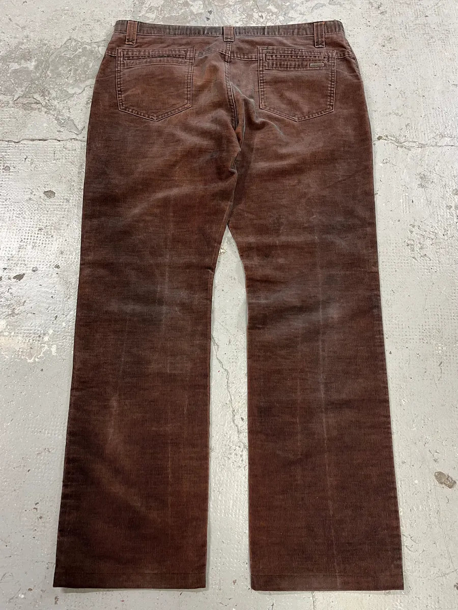 2000s Versace Brown Cozy Velvet Pants (XL/XXL) jAZCORF 4