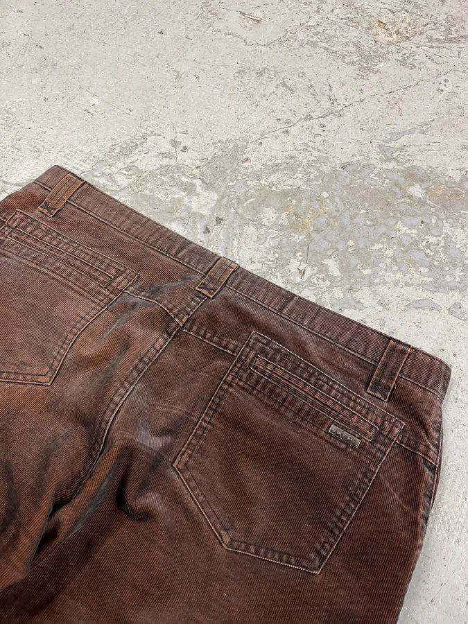 2000s Versace Brown Cozy Velvet Pants (XL/XXL) jAZCORF 7