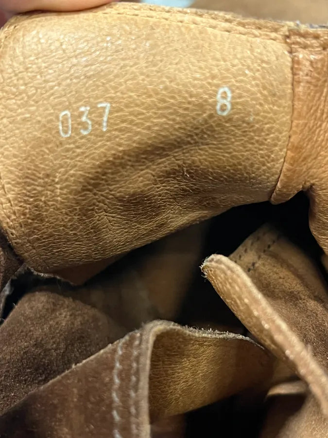 2000s Versace Brown Suede Leather Boots iadVjcq 8