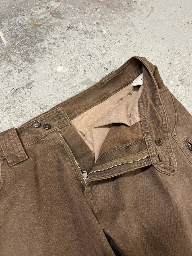 2000s Versace Brown Utility Cargo Large Pants (L/XL) iVBTVMm 8