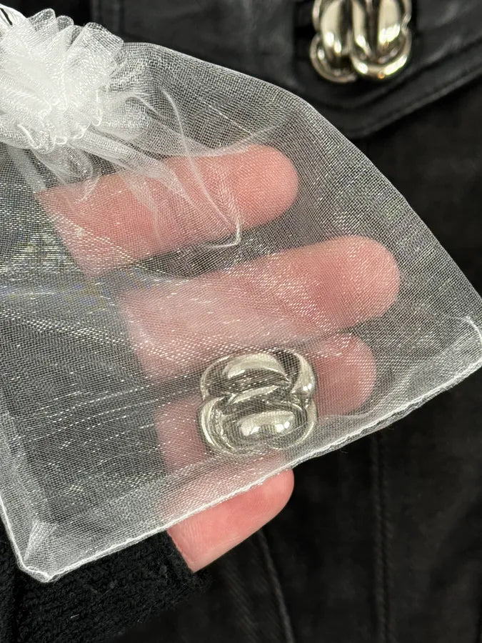 2000s Versace Buttoned Hybrid Denim & Leather Jacket KoCwjnl 9