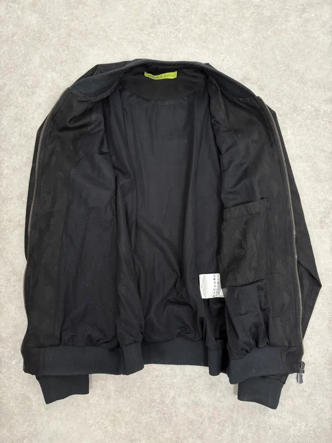2000s Versace Camo Hunter Khaki Bomber Jacket xuZwsxN 7