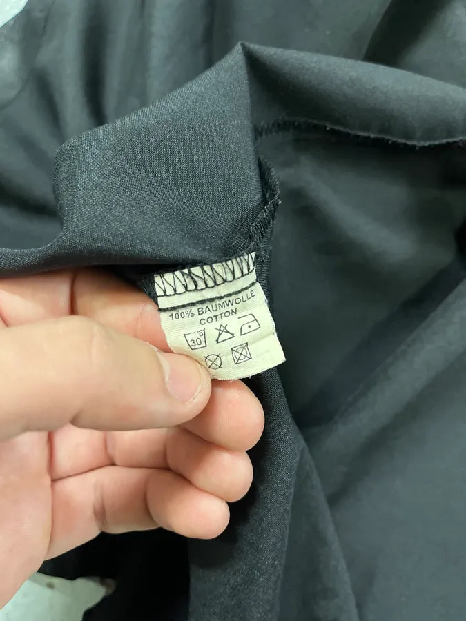 2000s Versace Crocodile Effect Black Shirt wiwZpvU 11