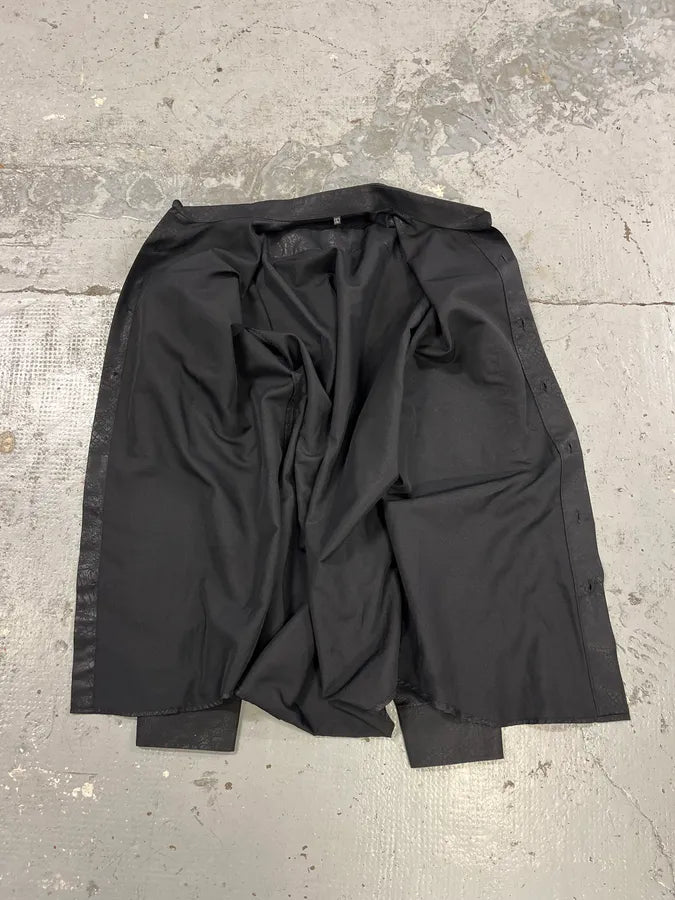 2000s Versace Crocodile Effect Black Shirt wiwZpvU 9