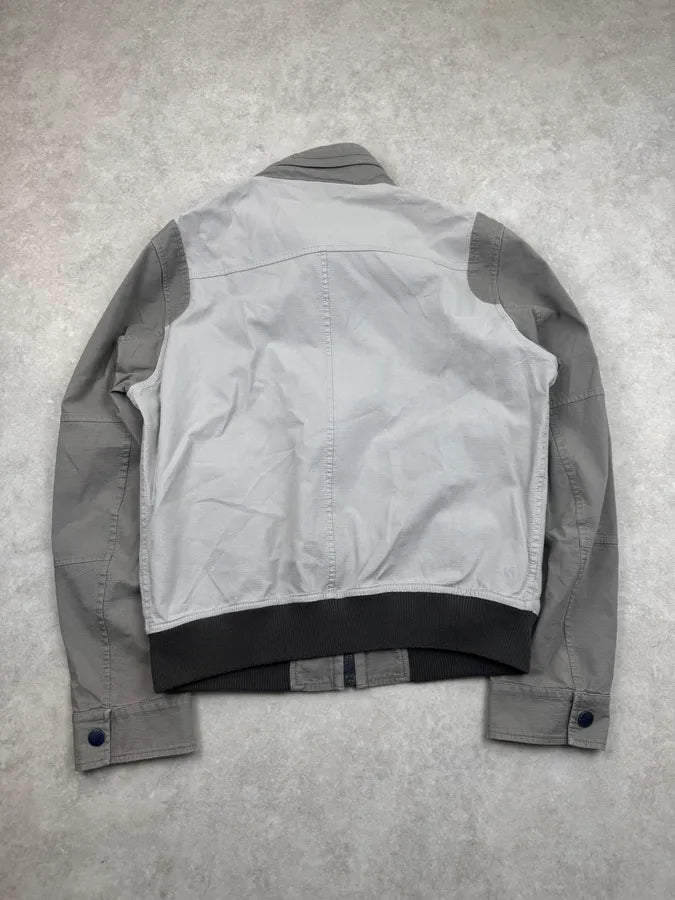 2000s Versace Double Grey Inverted Reversible Cargo Jacket YEQRJnn 11