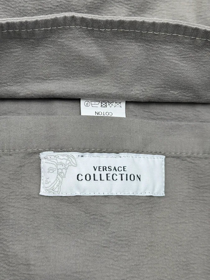 2000s Versace Double Grey Inverted Reversible Cargo Jacket YEQRJnn 16
