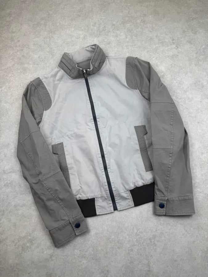 2000s Versace Double Grey Inverted Reversible Cargo Jacket YEQRJnn 7