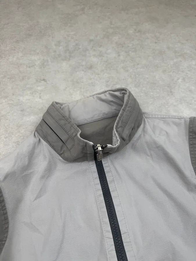 2000s Versace Double Grey Inverted Reversible Cargo Jacket YEQRJnn 10