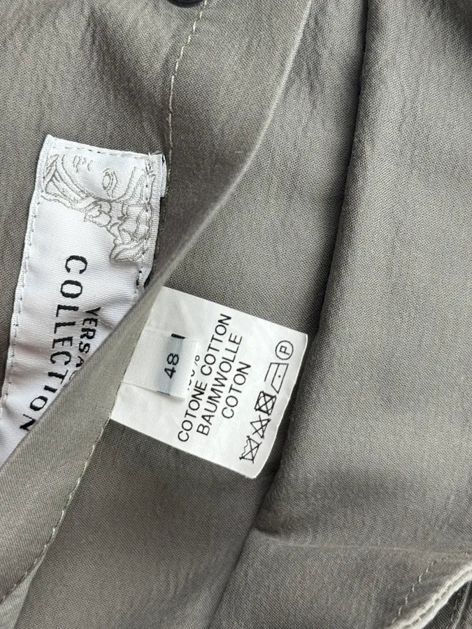 2000s Versace Double Grey Inverted Reversible Cargo Jacket YEQRJnn 15