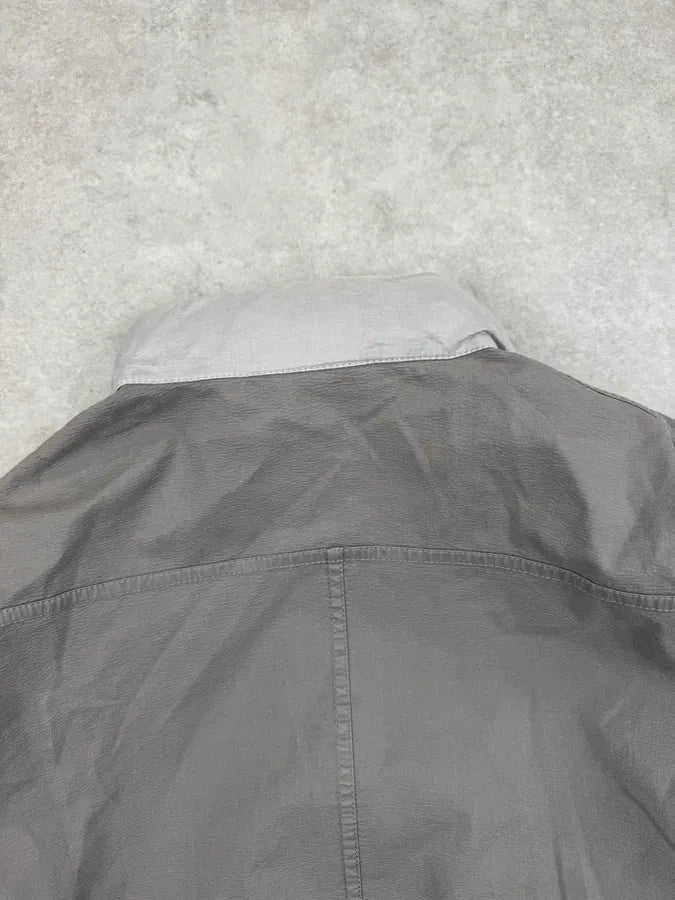 2000s Versace Double Grey Inverted Reversible Cargo Jacket YEQRJnn 14
