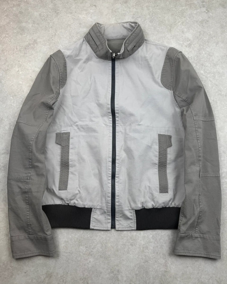 2000s Versace Double Grey Inverted Reversible Cargo Jacket YEQRJnn 5