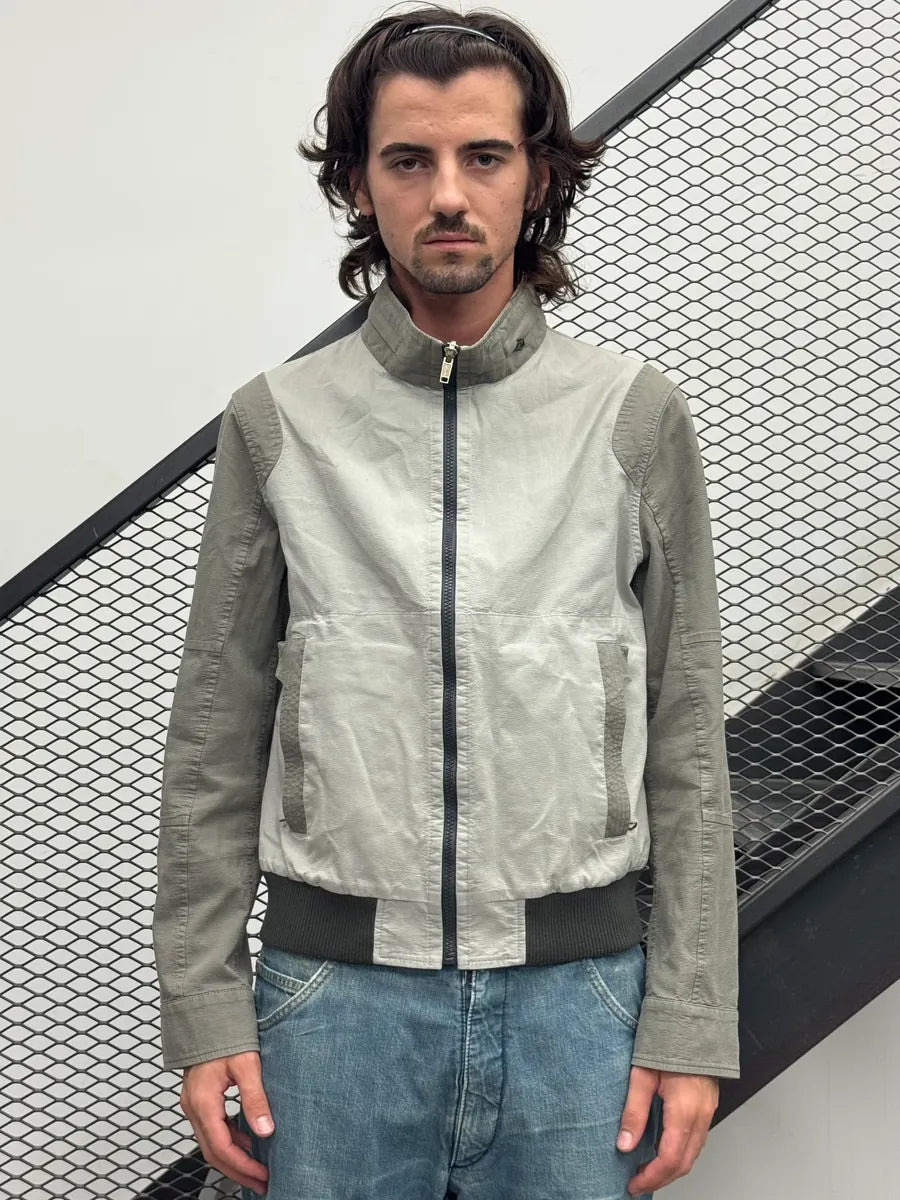 2000s Versace Double Grey Inverted Reversible Cargo Jacket YEQRJnn 1